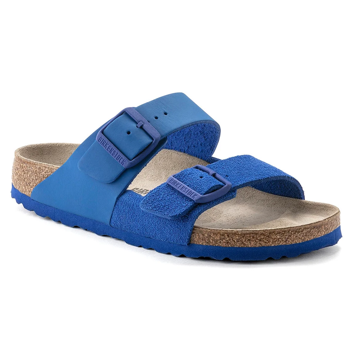 Recyclable Birkenstock Arizona Split Natural Leather Suede Sandals Smooth