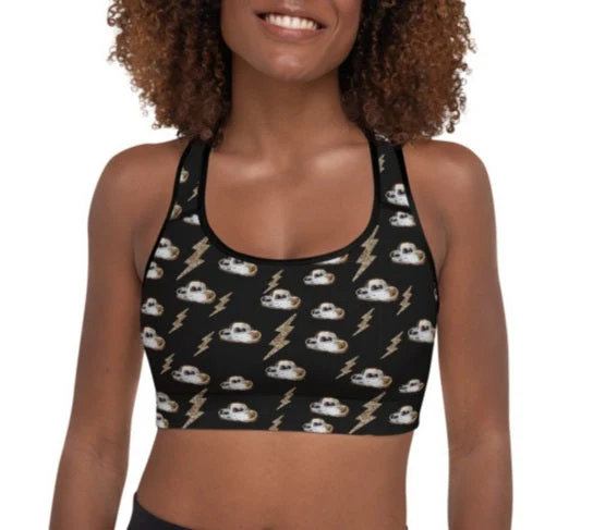 Unique Disco Cowgirl Sports Bra Eco-Friendly