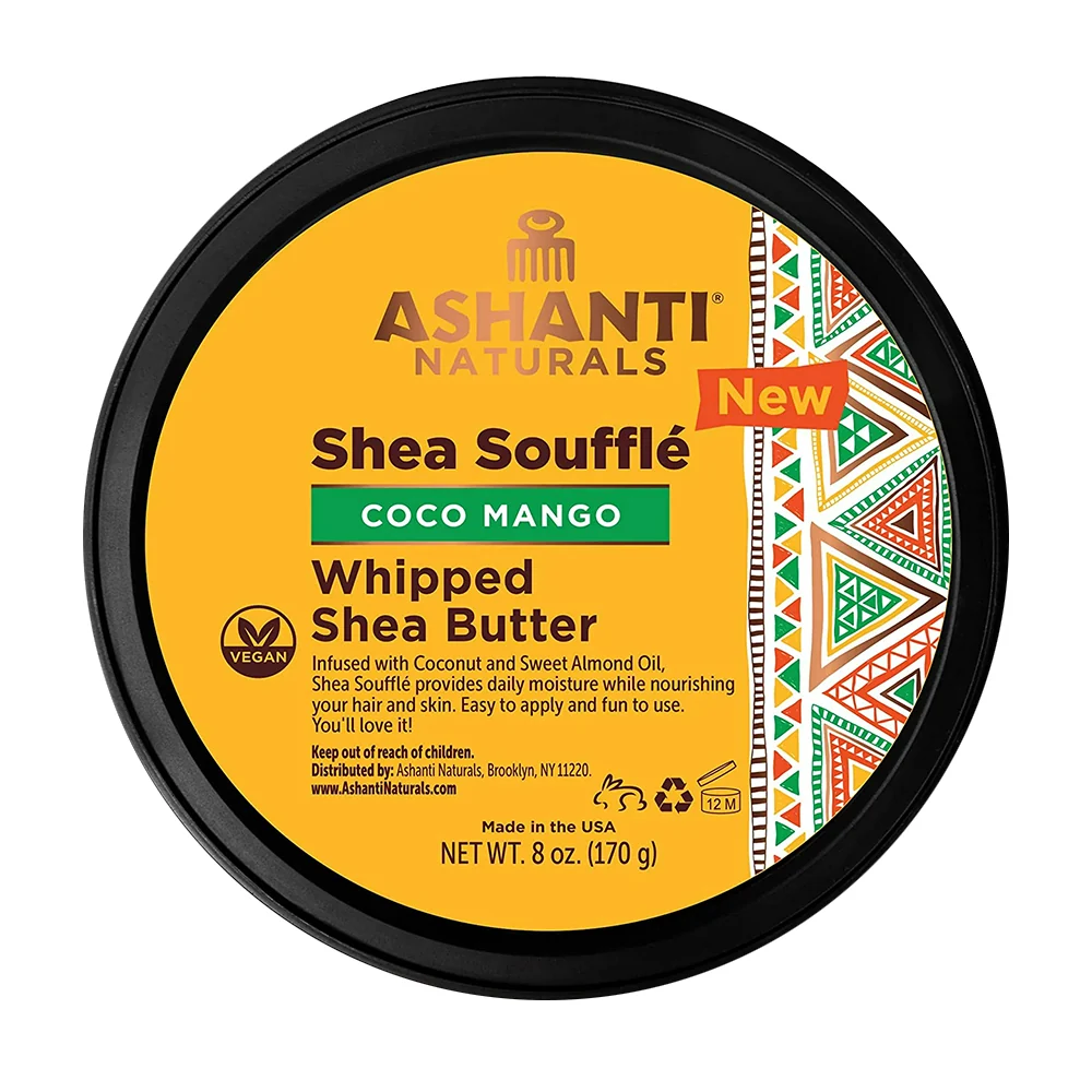 User-Friendly Ashanti Naturals Whipped Shea Souffle Coco Mango Infused with Pure Fruit Extracts Moisturize Protect All Types of Skin 8Oz 227g Secure