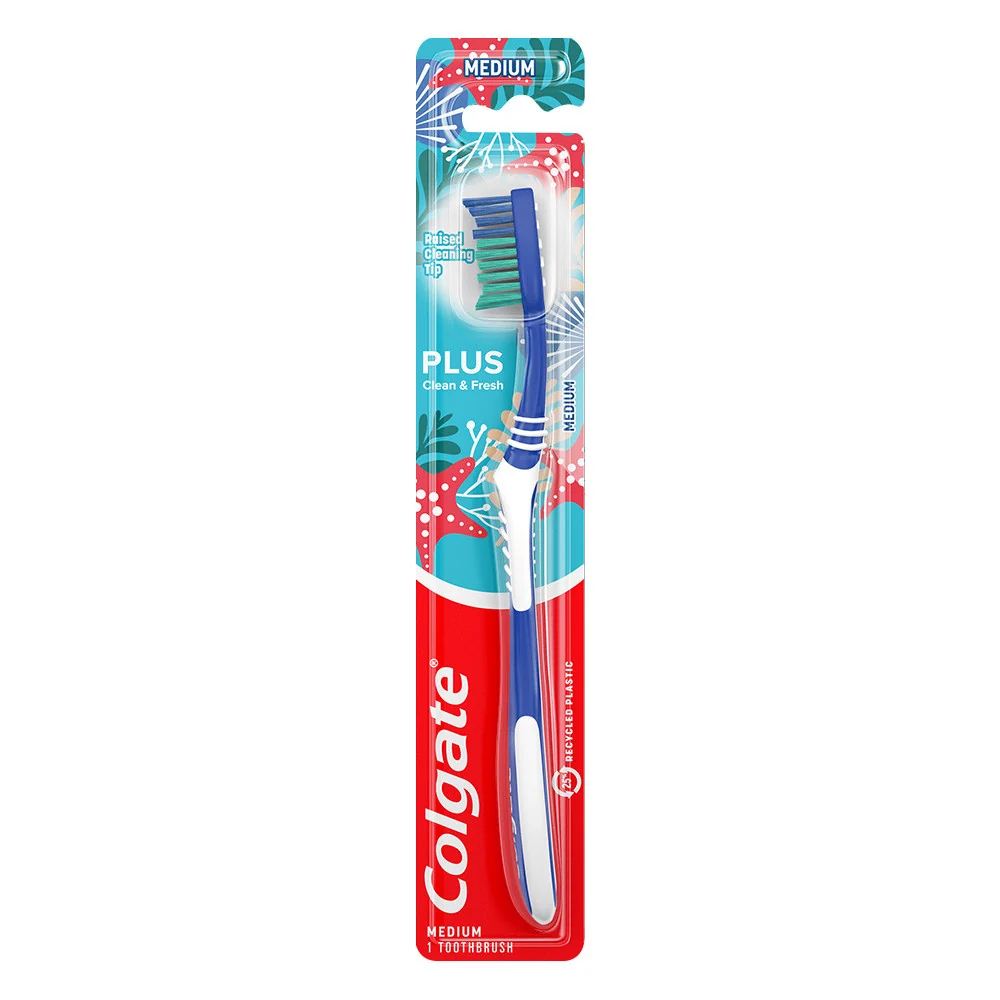 Consistent Colgate Plus Adult Toothbrush Medium 1 Ea Versatile