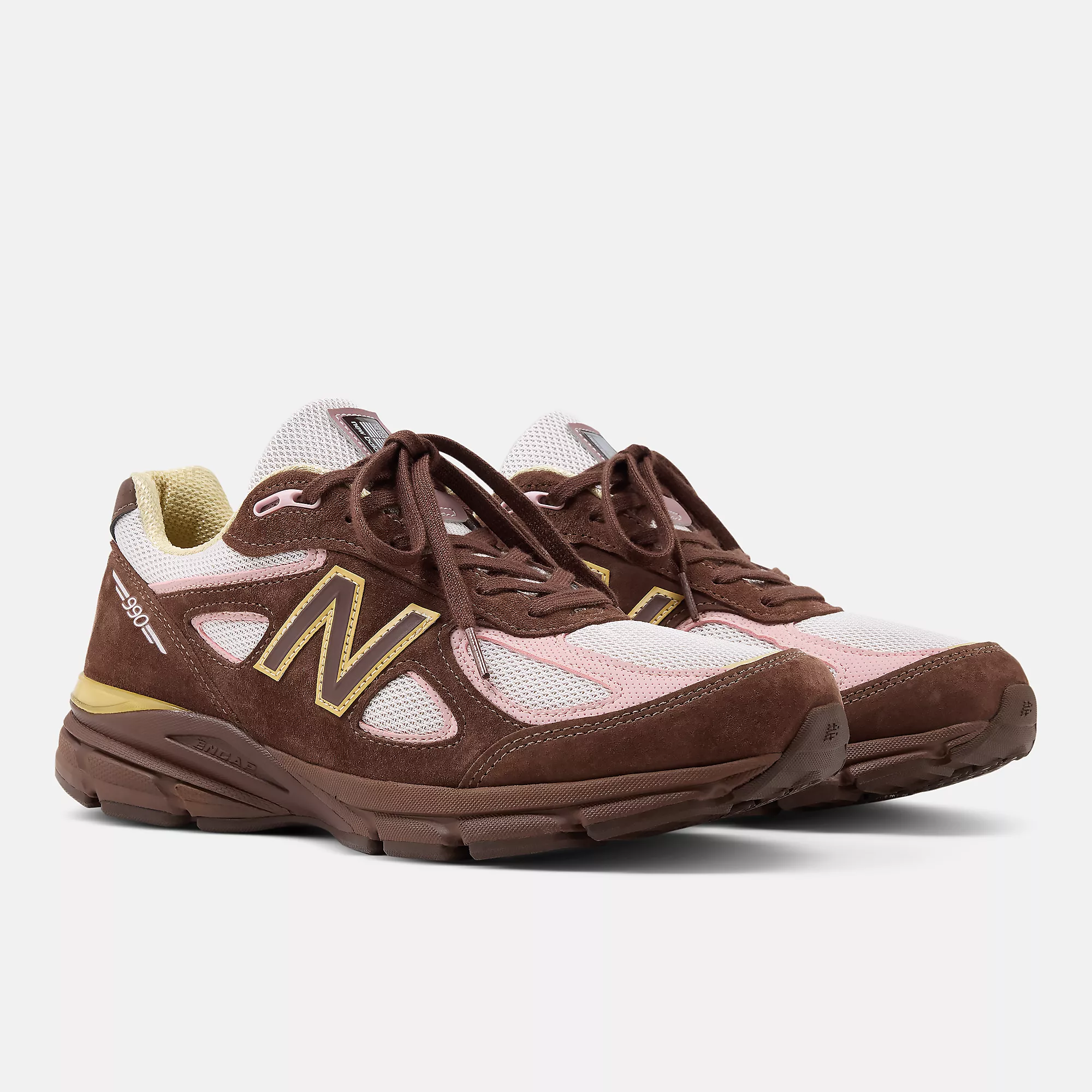 Professional New Balance Mens 990V4 Miusa Pumpernickel Pink Chalk Responsible