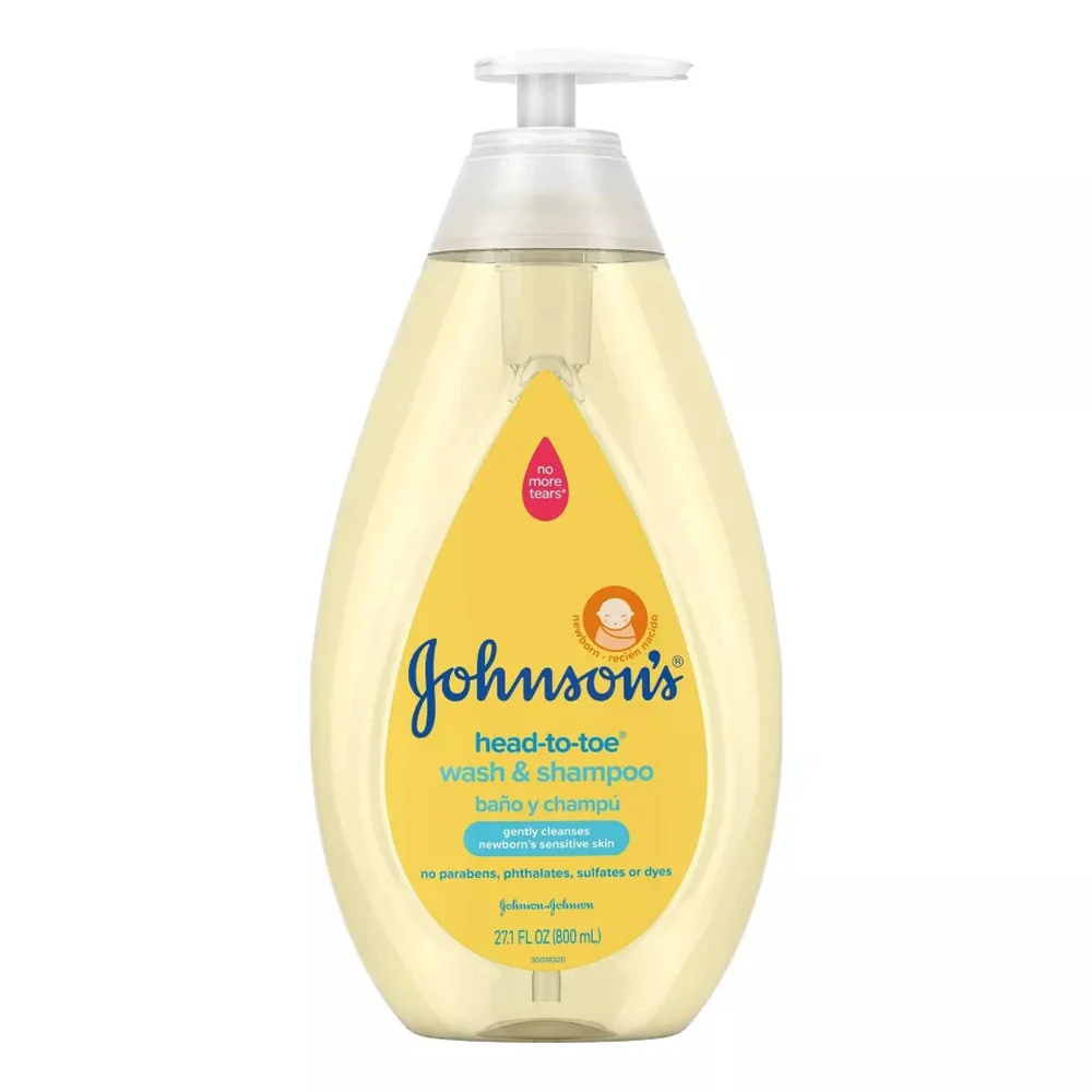 Smooth Johnsons Head To Toe Baby Bath Body Wash Soap and Shampoo 27.1 Oz Fast