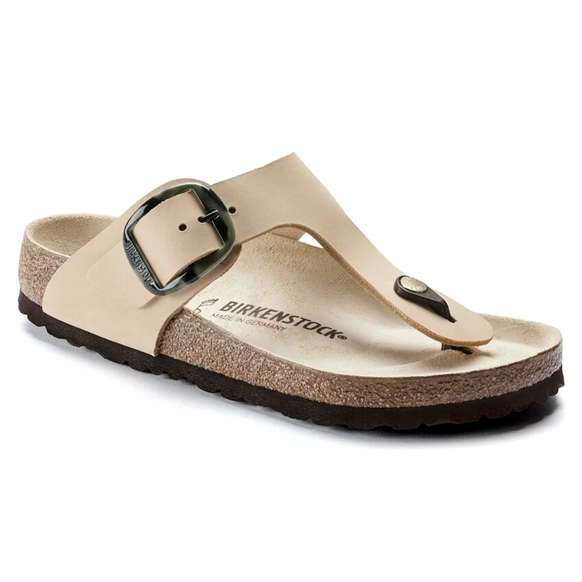 Relaxed Birkenstock Women's Gizeh Big Buckle Nubuck Sandals High-Performance