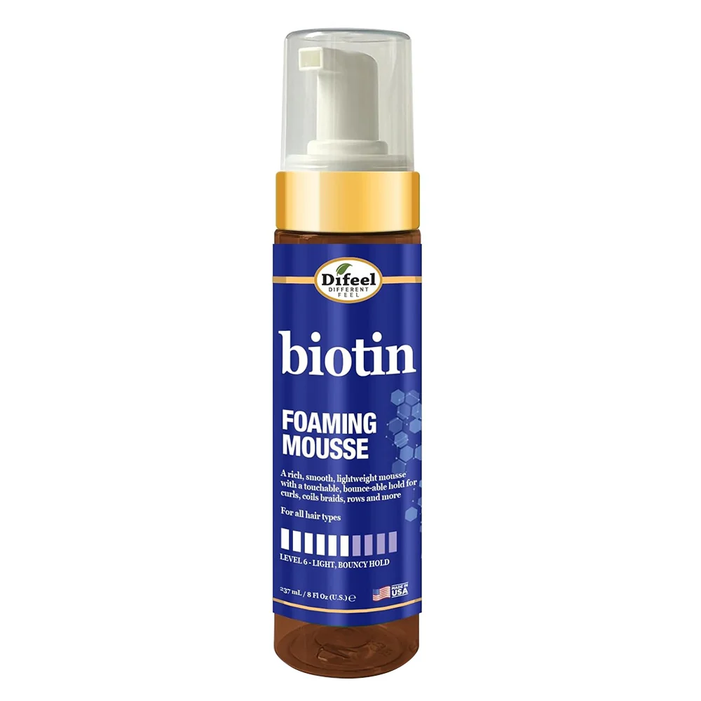 Comfortable Difeel Biotin Hair Foaming Mousse 8Oz 237ml Soft