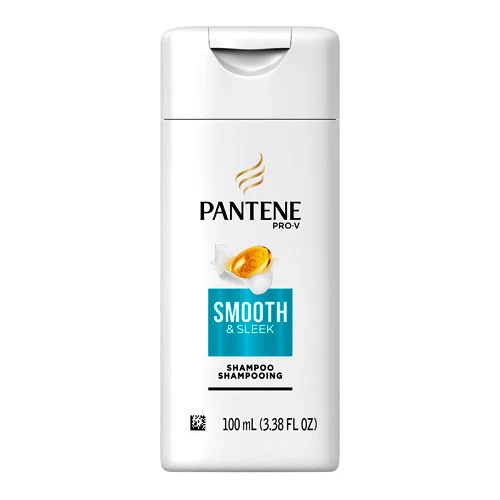Verified Pantene Pro V Smooth and Sleek Anti Frizz Hair Shampoo with Argan Oil 3.38 Oz Modern