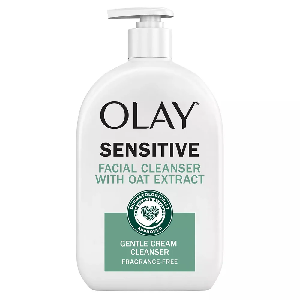 Certified Olay Sensitive Facial Cleanser with Oat Extract Gentle Cream Cleanser Sensitivity Skin 16 Oz High-Performance