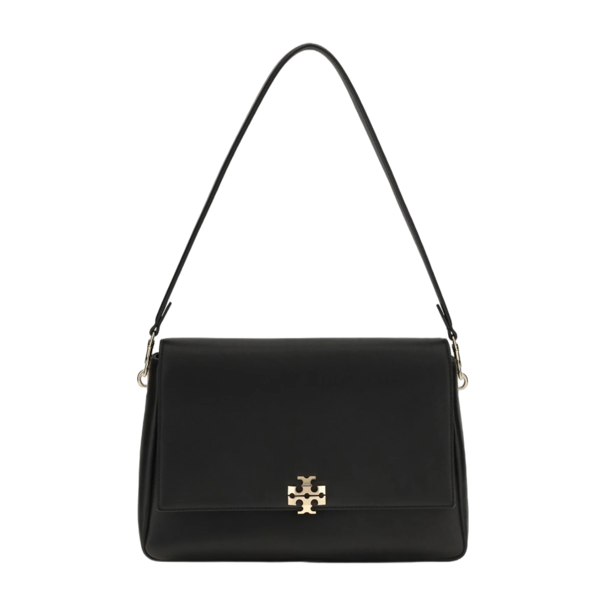 Crafted Shoulder Bag Charlie Black Leather Refined
