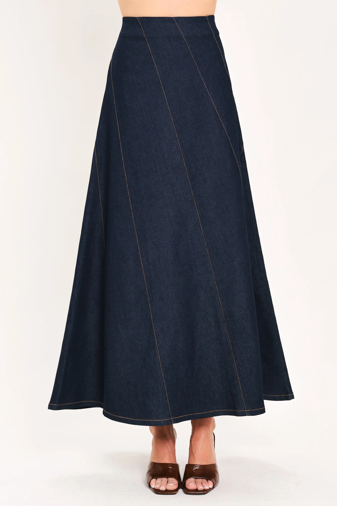Artisan Indigo Sway Denim Ankle Skirt Outstanding