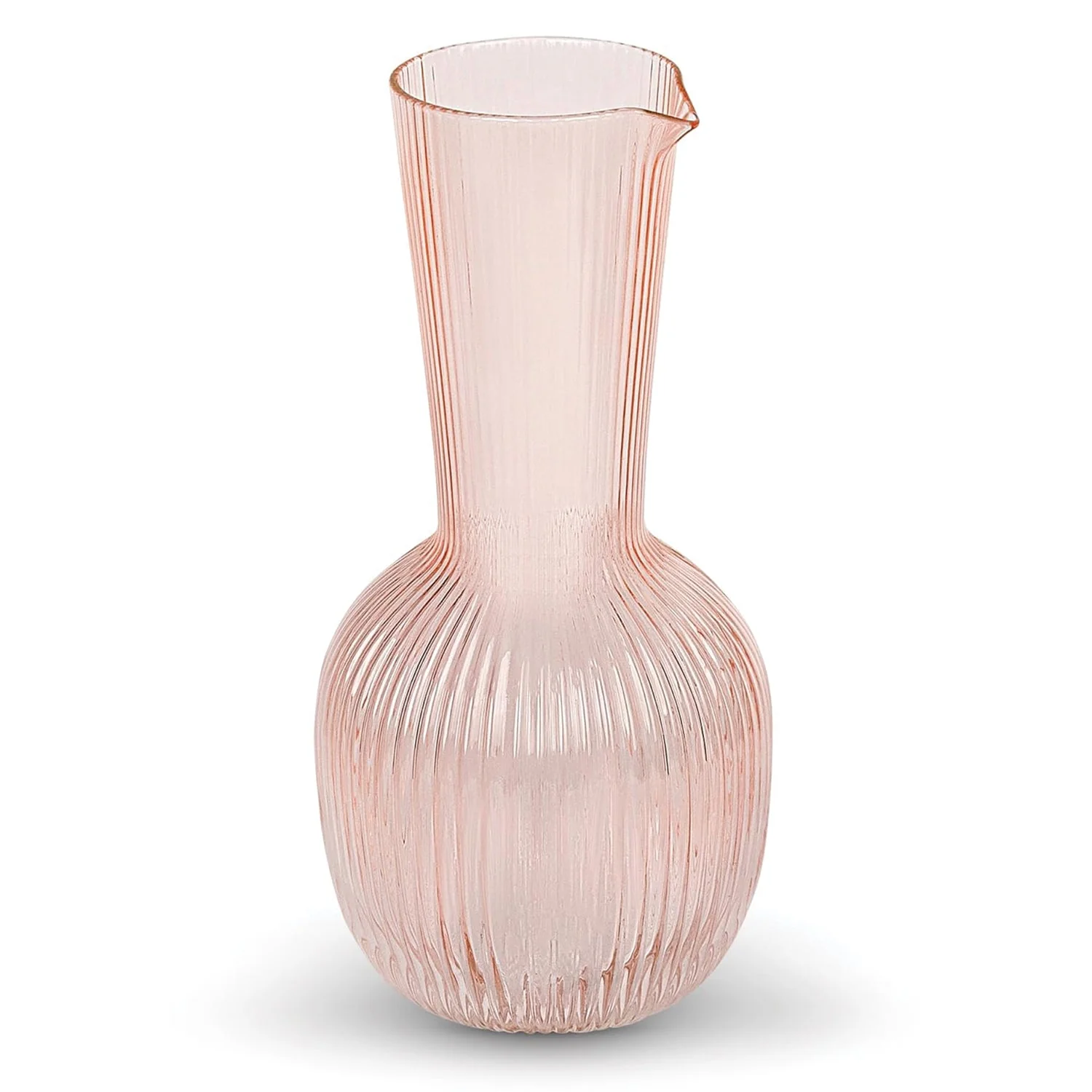 Detailed Jay Companies Pink Fluted Carafe 40.58Oz. Optimized