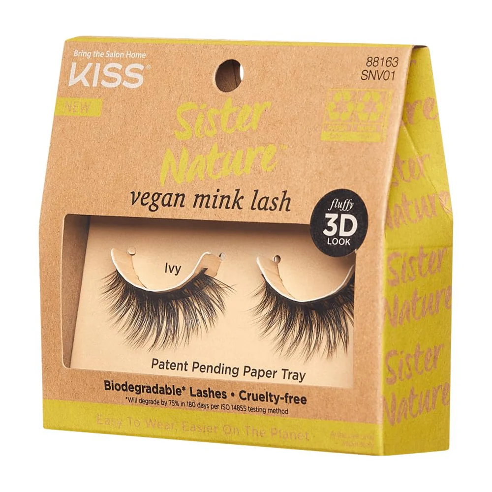 Versatile Kiss Sister Nature False Eyelashes Ivy 1Ea Premium Material
