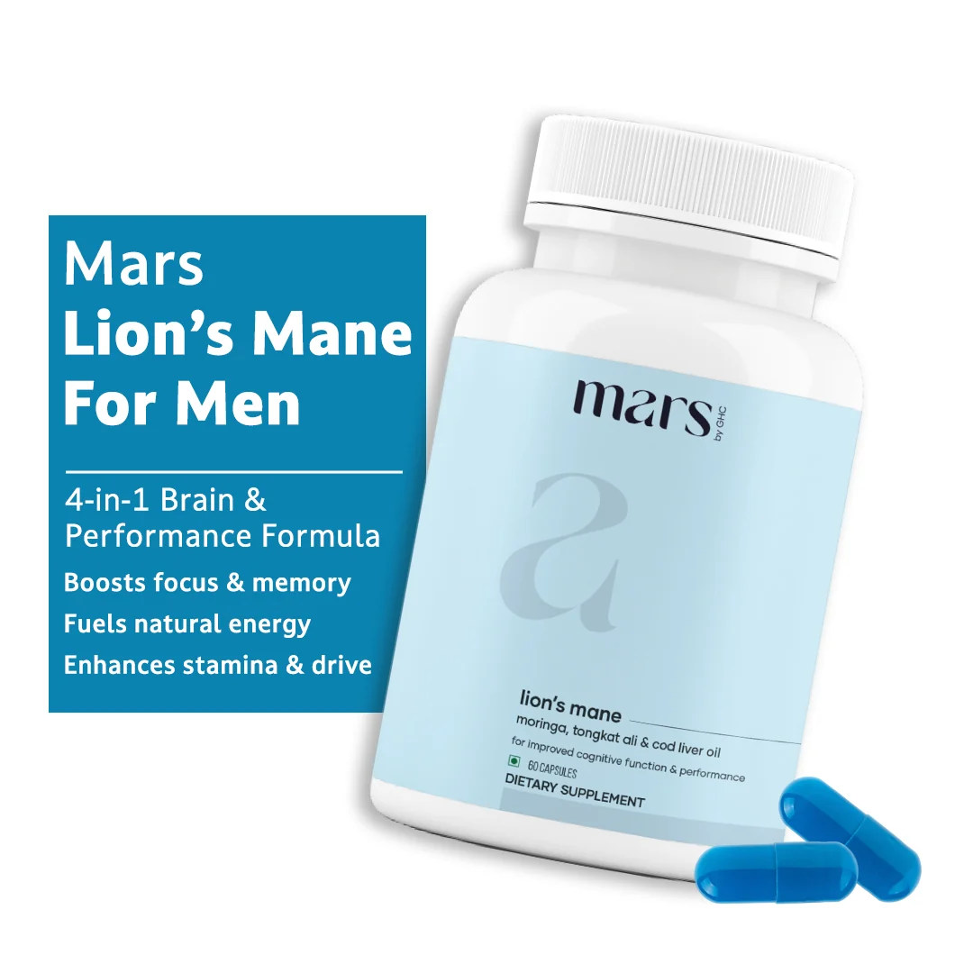 Certified Mars Pure Lion s Mane Caps - Monster Energy Brain Power All-Night Endurance Durable