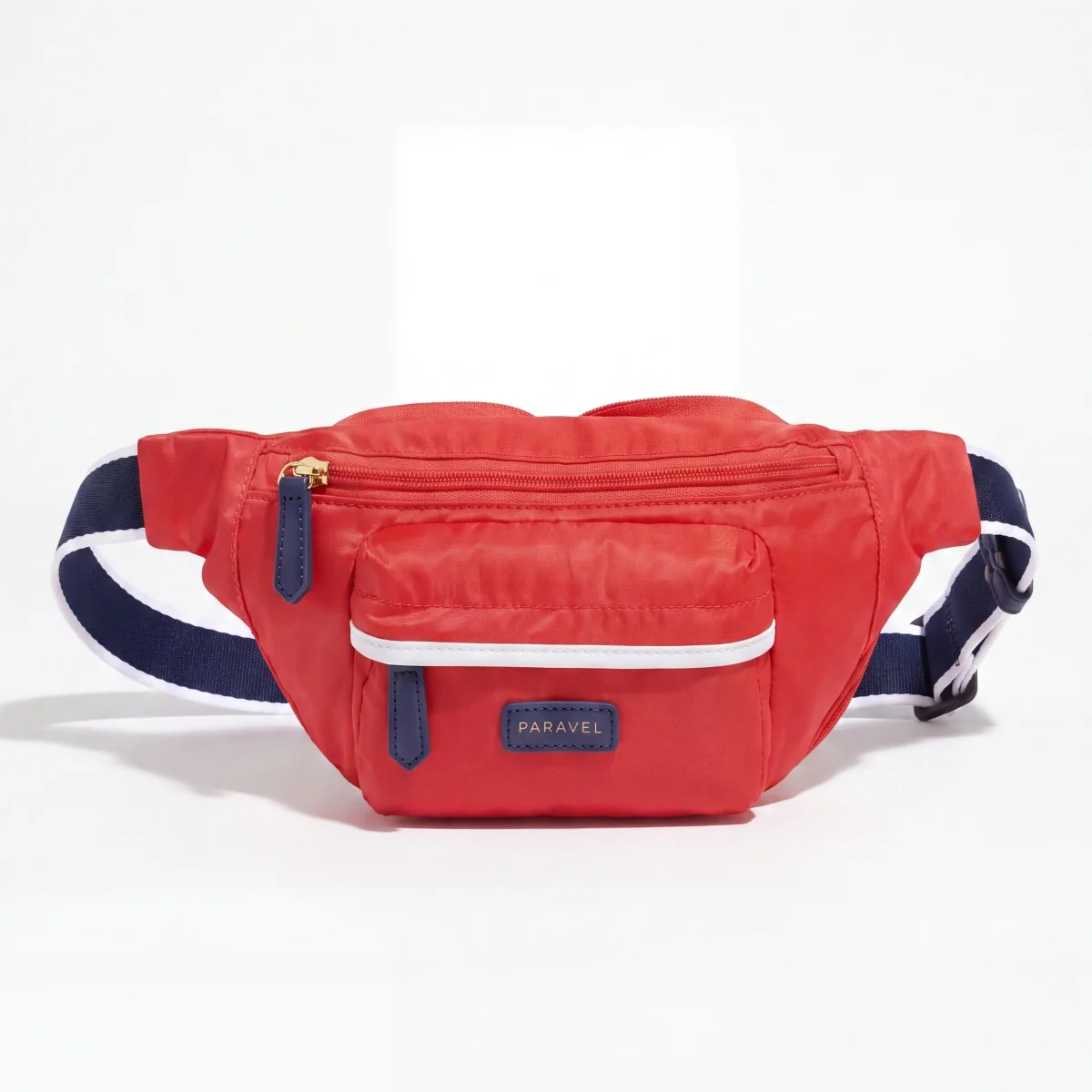 Casual Paravel Fold-Up Belt Bag Bebop Red Lightweight Hands- Travel Waist Pack Recyclable