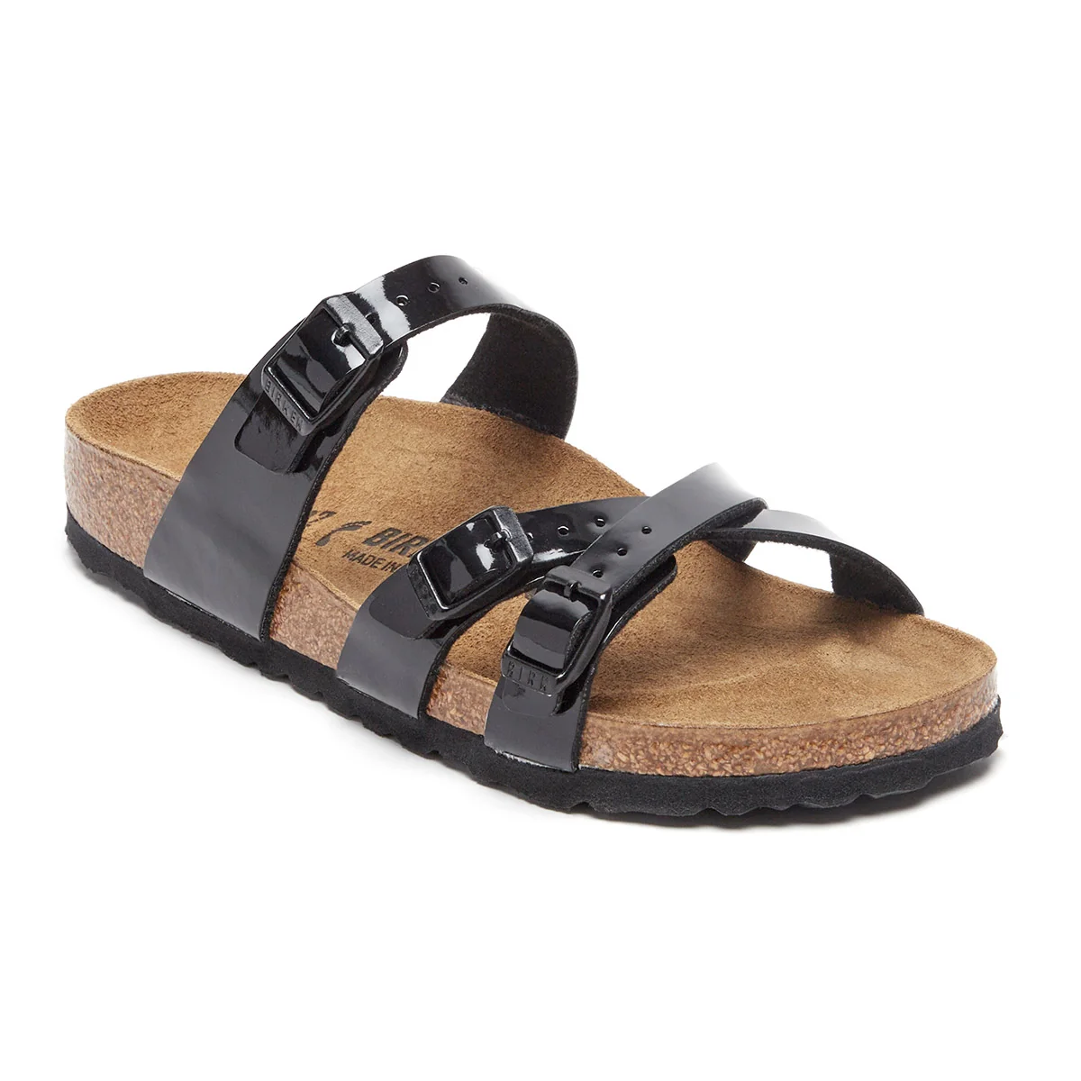 User-Friendly Birkenstock Franca Birko-Flor Patent Sandals Clean