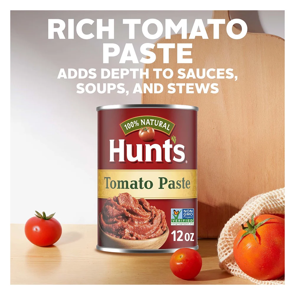 Versatile Hunts Rich and Thick Tomato Paste for Soups Sauces and Stews 12Oz 340g Professional