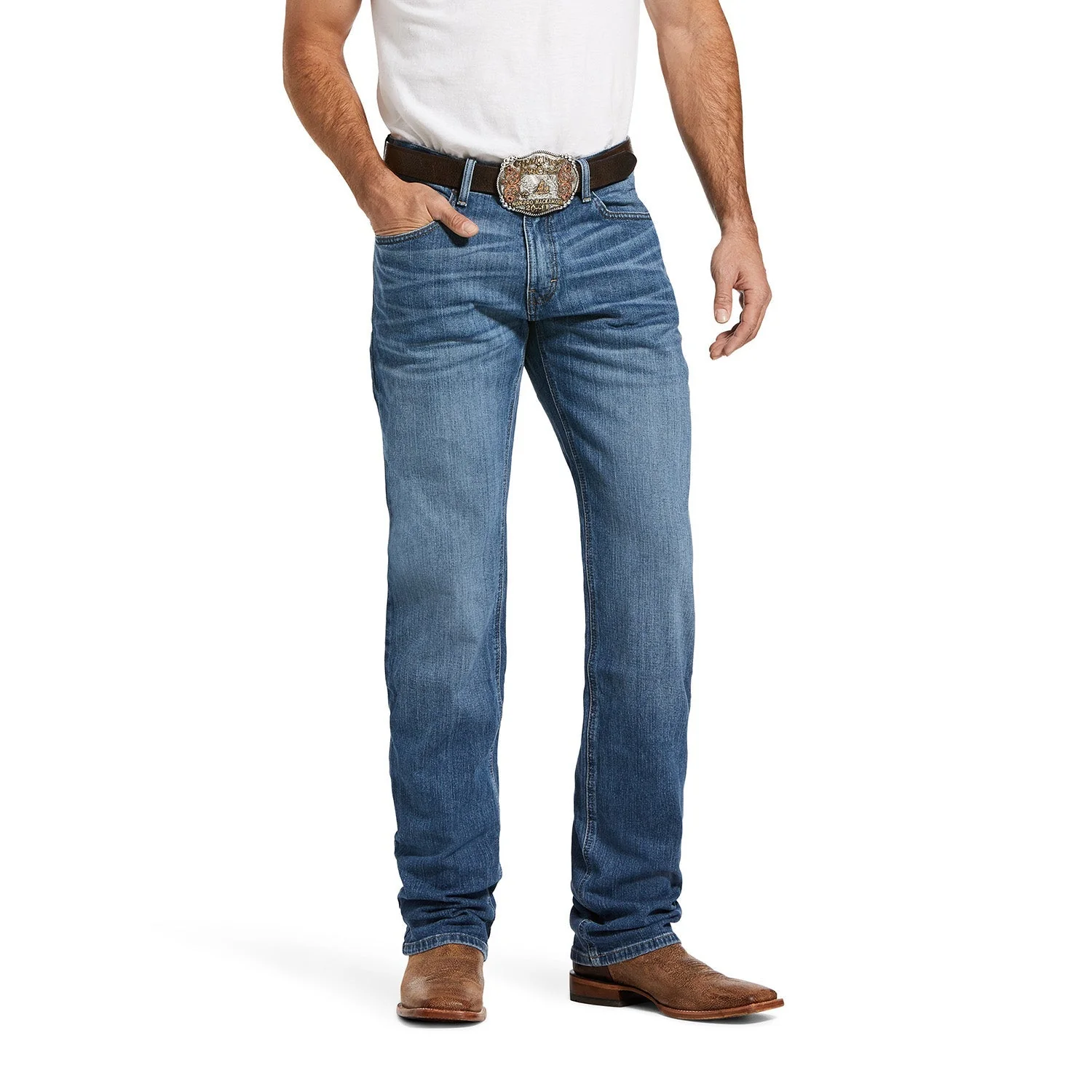 Comfortable Ariat Men's M2 Relaxed Stretch Legacy Boot Cut Jean Authentic