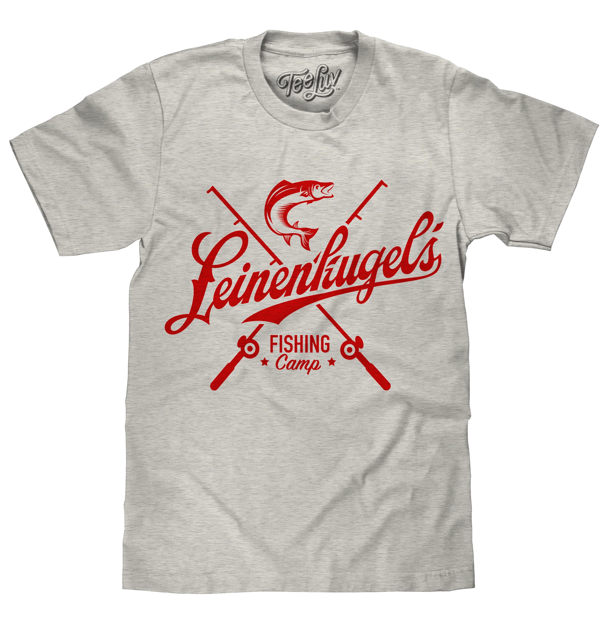 Secure Leinenkugel's Fishing Camp Beer Logo T-Shirt - Ash Gray High-Grade