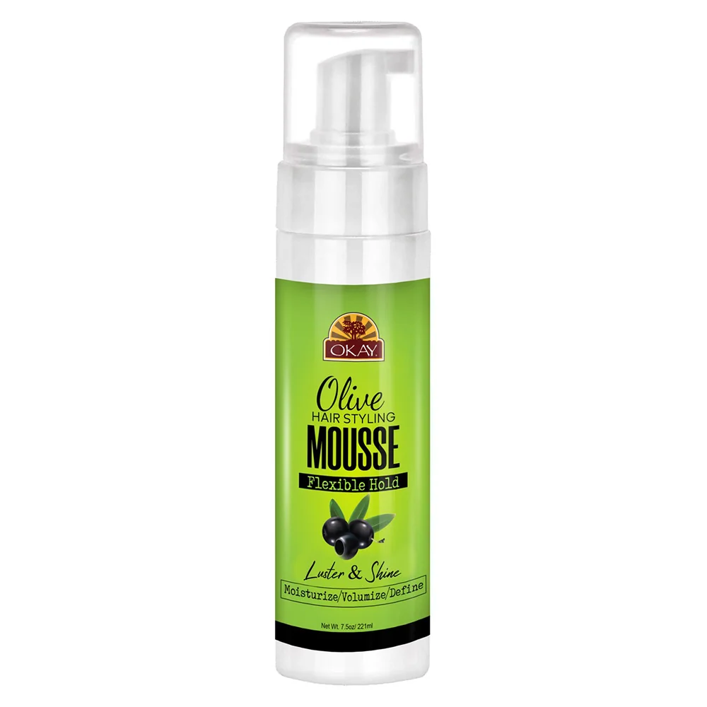 Artisan Okay Mousse Olive Luster and Shine with Flexible Hold 7.5Oz 221ml Secure