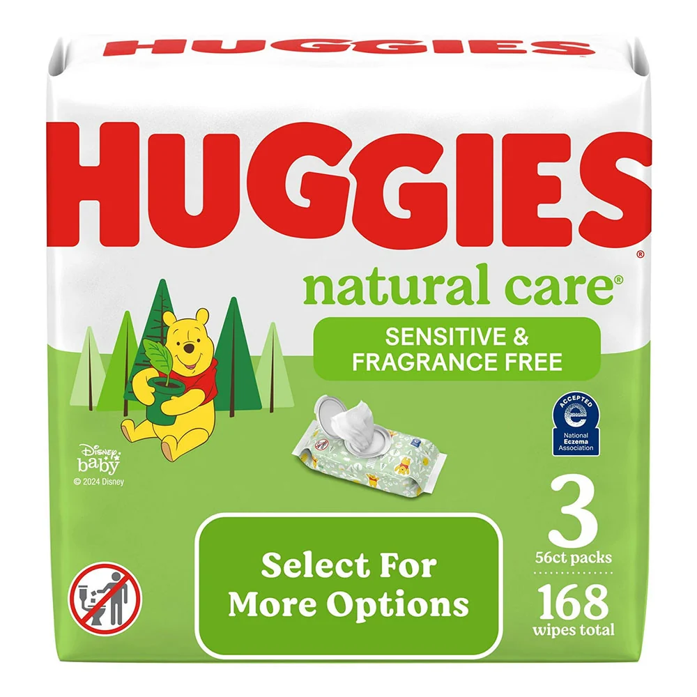 Healthy Huggies Natural Care Sensitive Baby Wipes Unscented 168 Ea Fast
