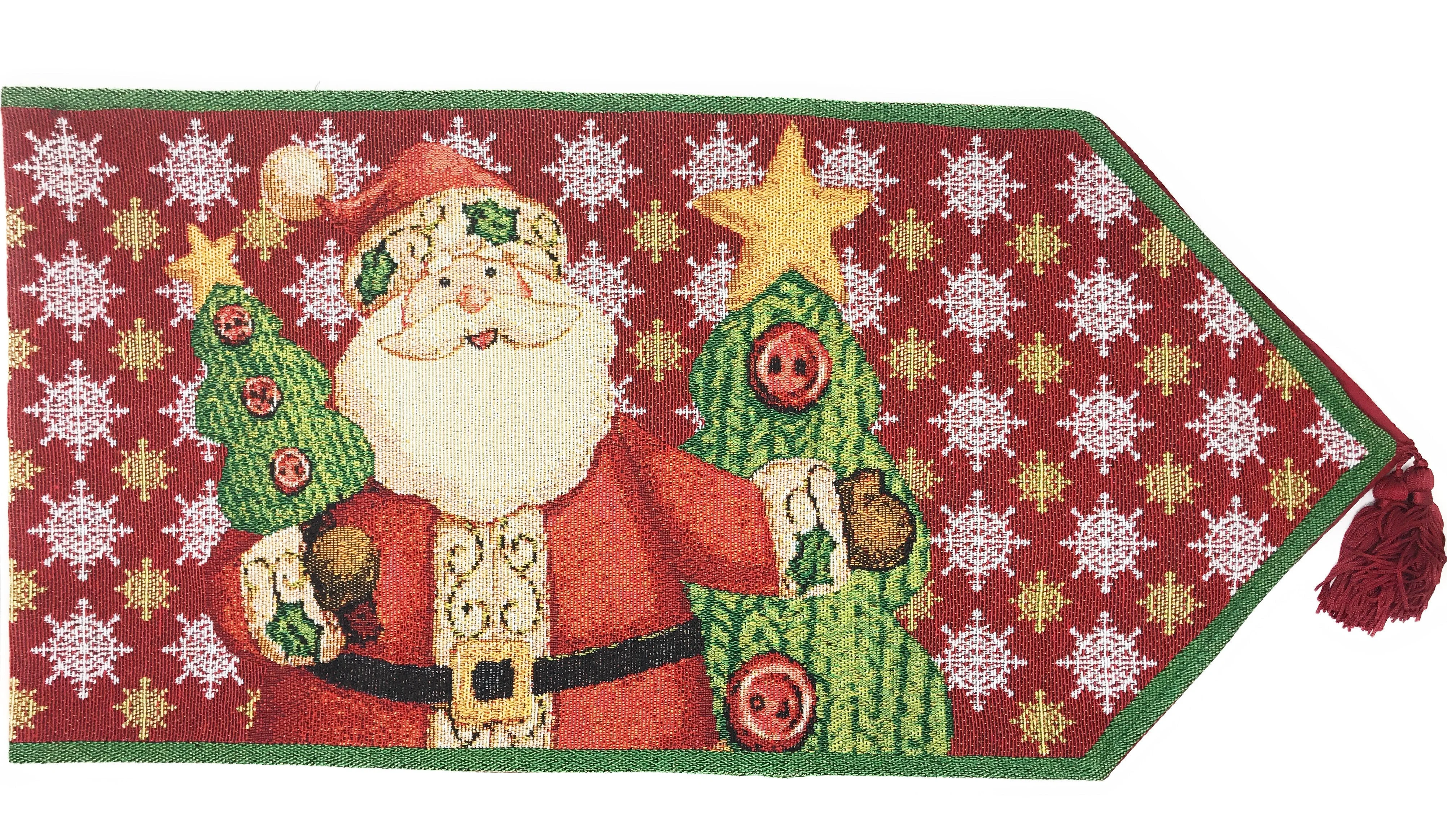 Carefully Designed Tache Santa Claus Is Coming to Town Table Runners DB15191 Trusted