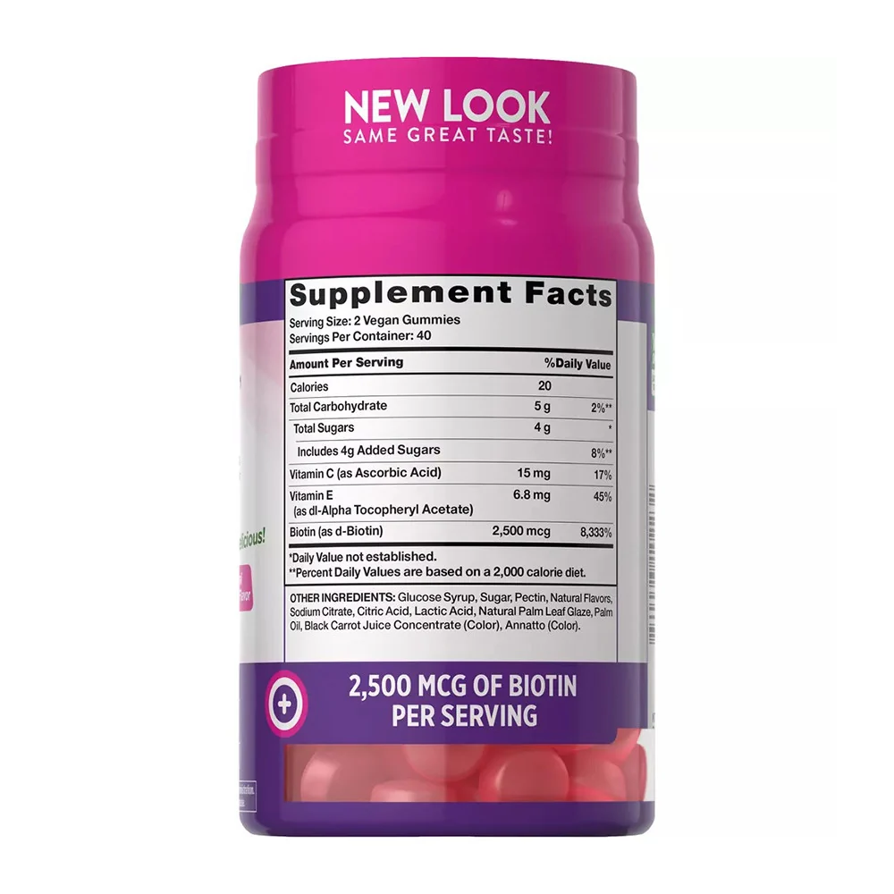 World-Class Natures Truth Hair Skin And Nails With Biotin Vegan Gummies 80 Ea Luxury