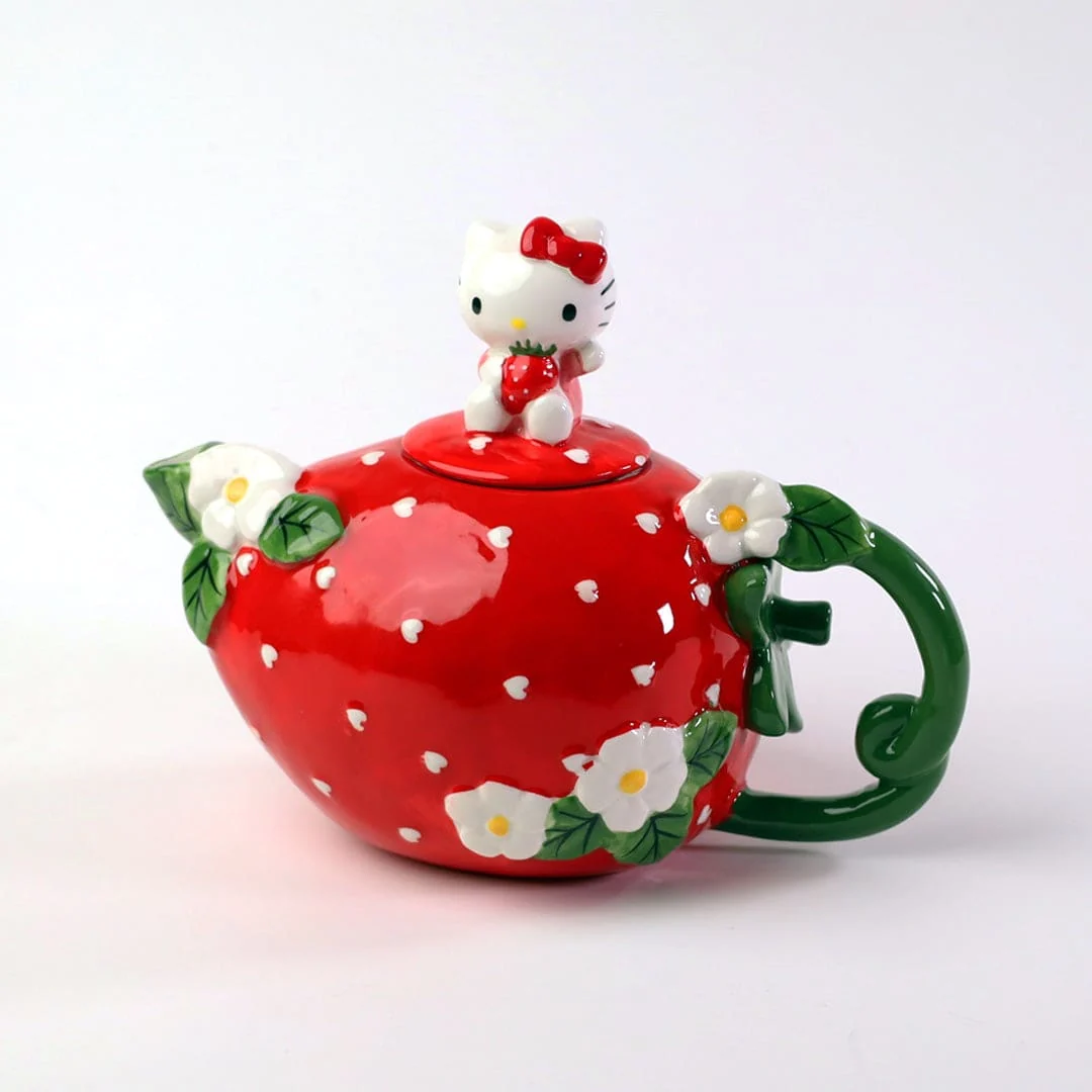 Unique Hello Kitty Sweet Strawberry Teapot High-End