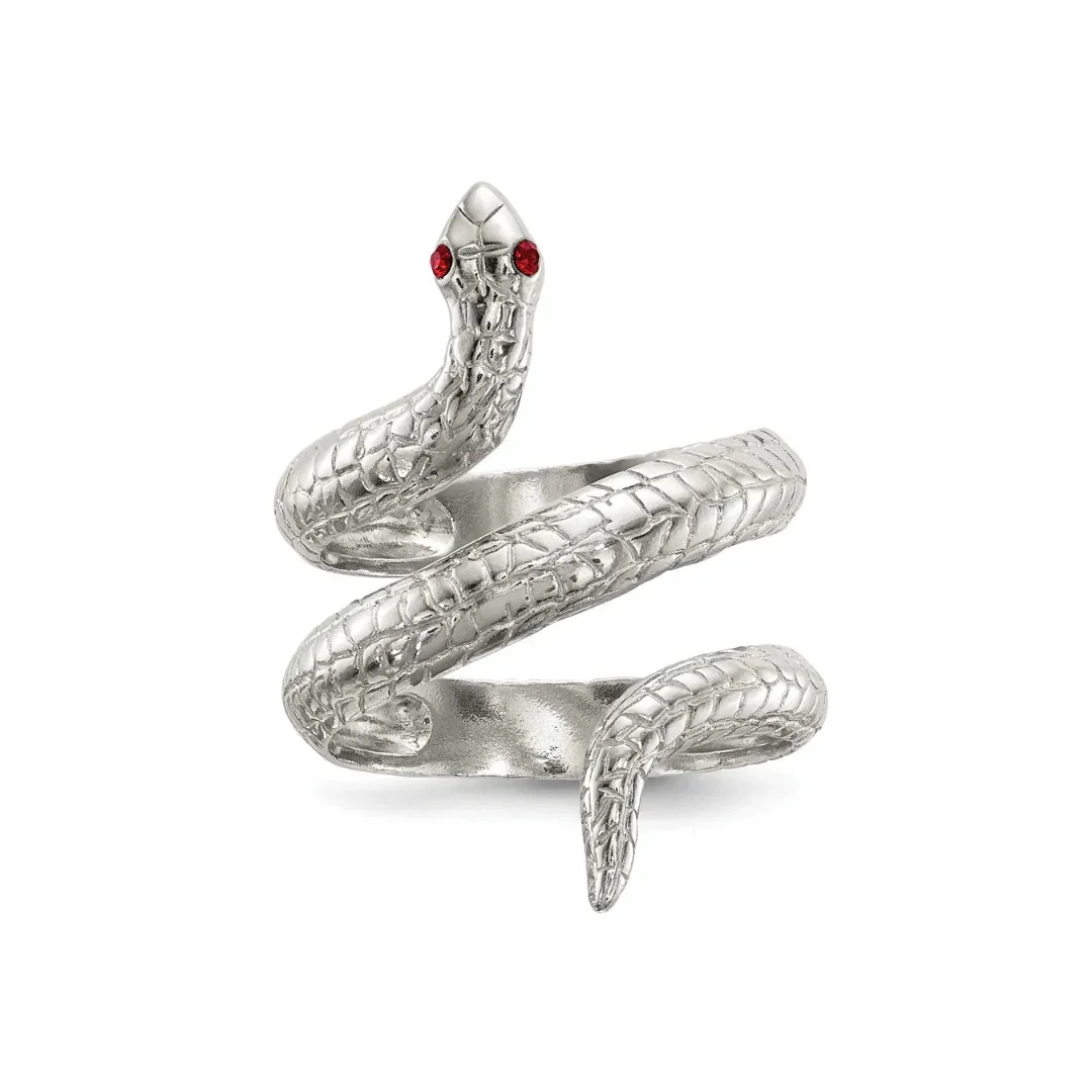 Specialty Sterling Silver Snake Ring Certified