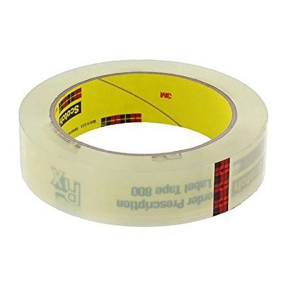 Organic Scotch Rx Prescription Label Tape 800 72 Yd 2 Inch 1 Ea Reusable