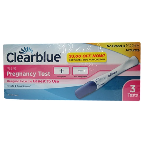 Smooth Clearblue Plus Pregnancy Test- 3 Tests Dependable