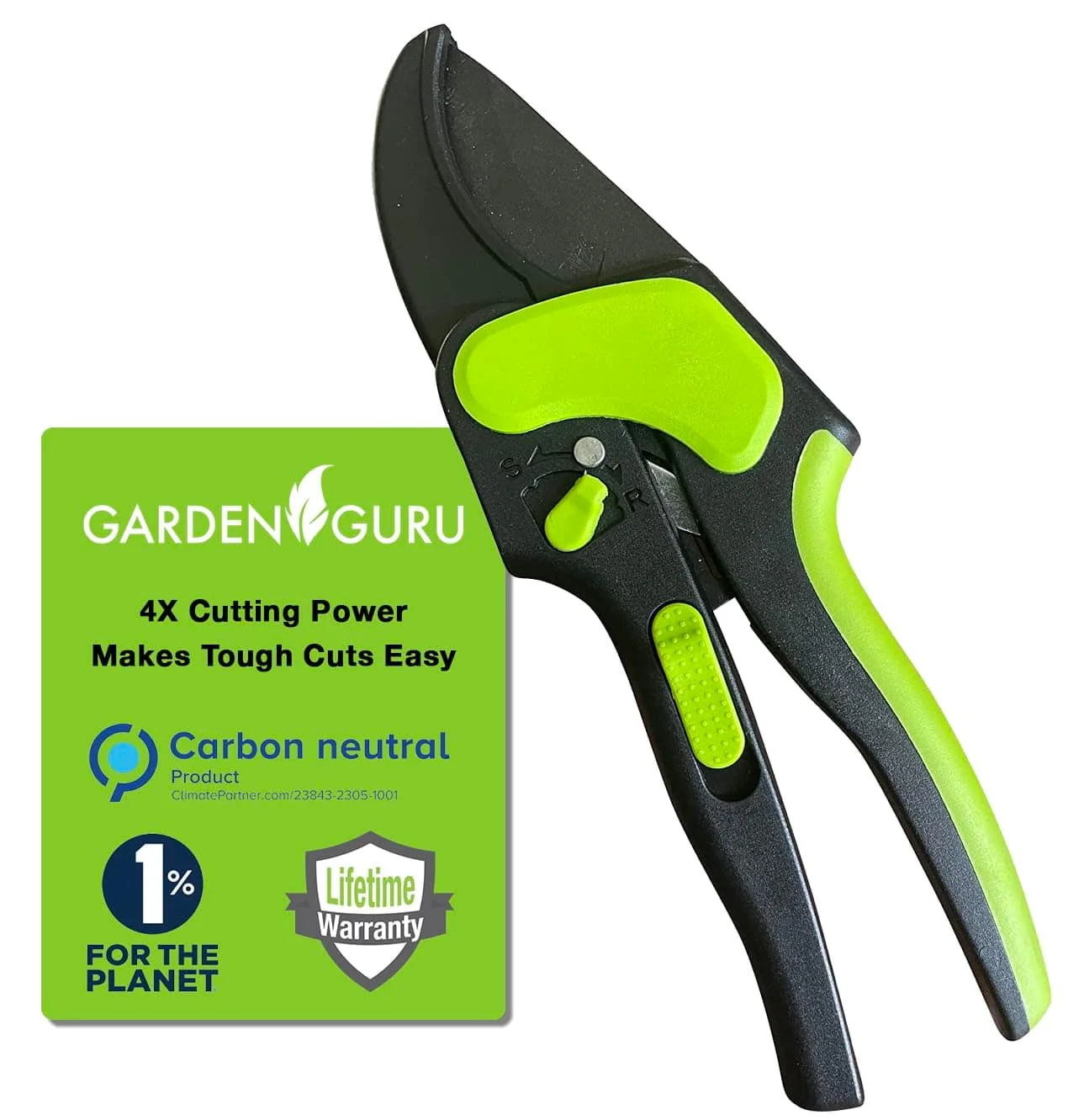 Enhanced Garden Guru Garden Guru 2 in 1 Ratchet Hand Pruning Shears High-Quality