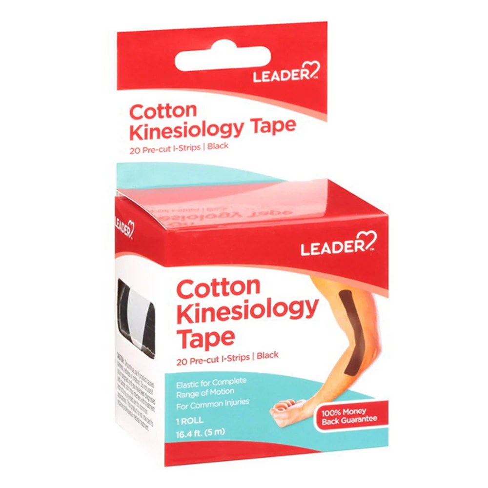 Effective Leader Cotton Kinesiology Black Tape 1 Ea Excellent