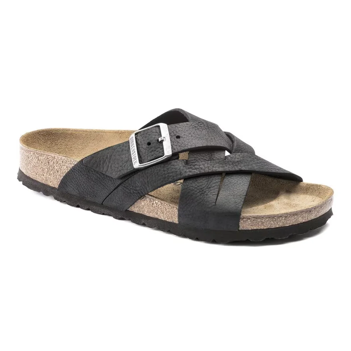 Secure Birkenstock Lugano Oiled Leather Camberra Old Black Sandals Healthy