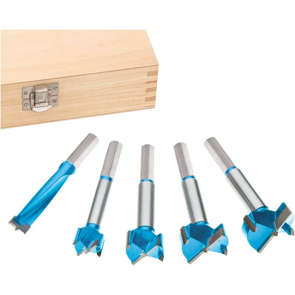 Consistent 5 PC Metric Carbide Tipped Forstner Bit Set Healthy
