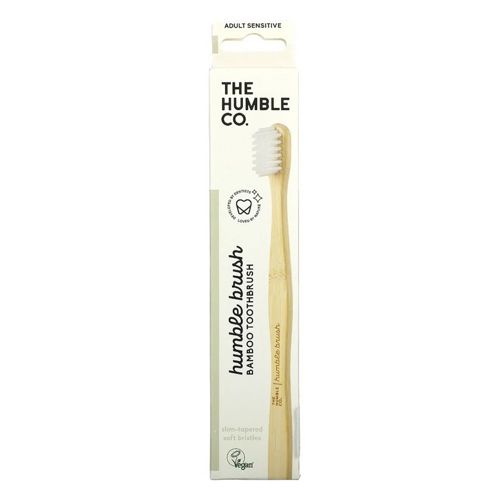 User-Friendly The Humble Co Sensitive Adult Bamboo Toothbrush White 1 Ea Healthy