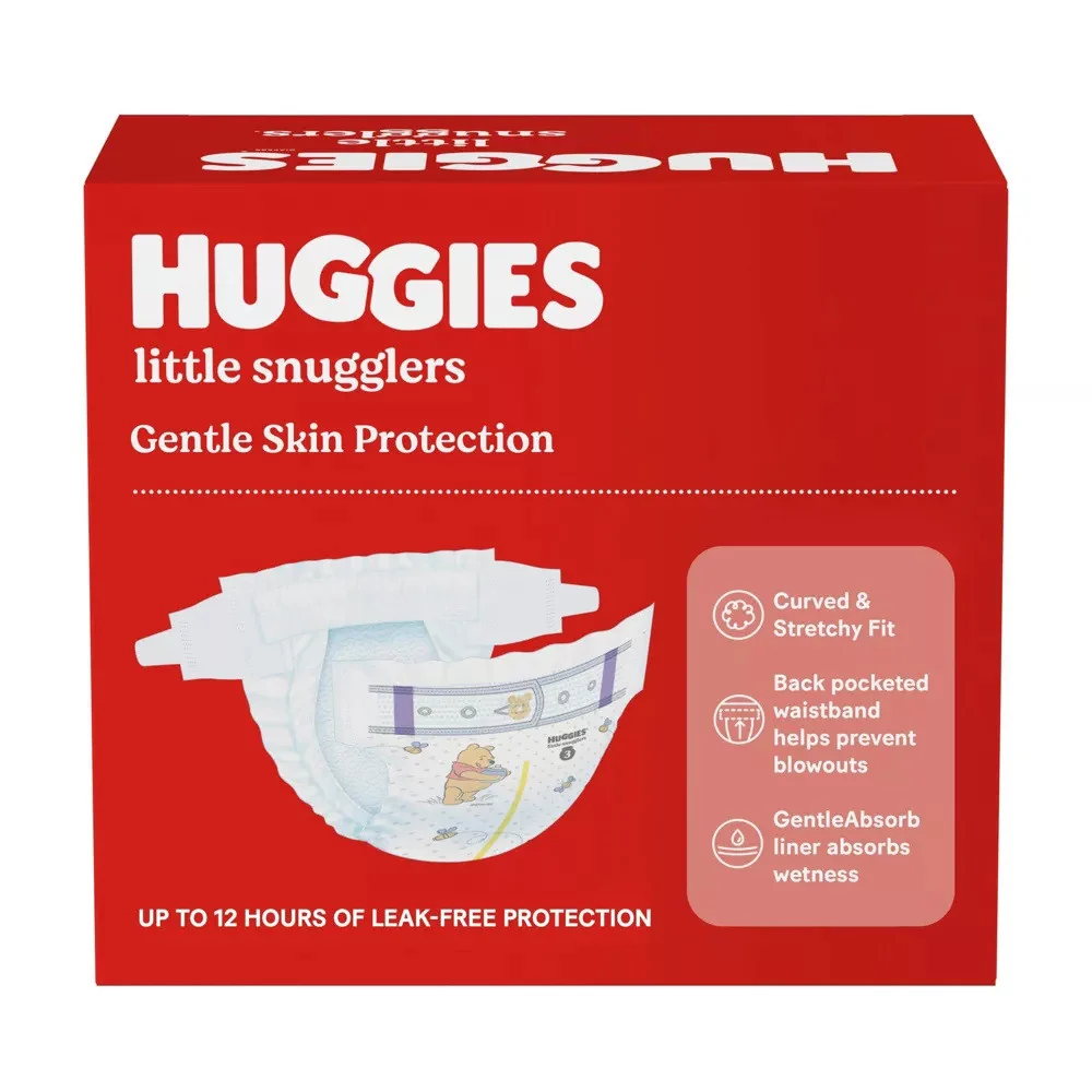 Consistent Huggies Little Snugglers Baby Diapers Size 1 32 Ea Responsible
