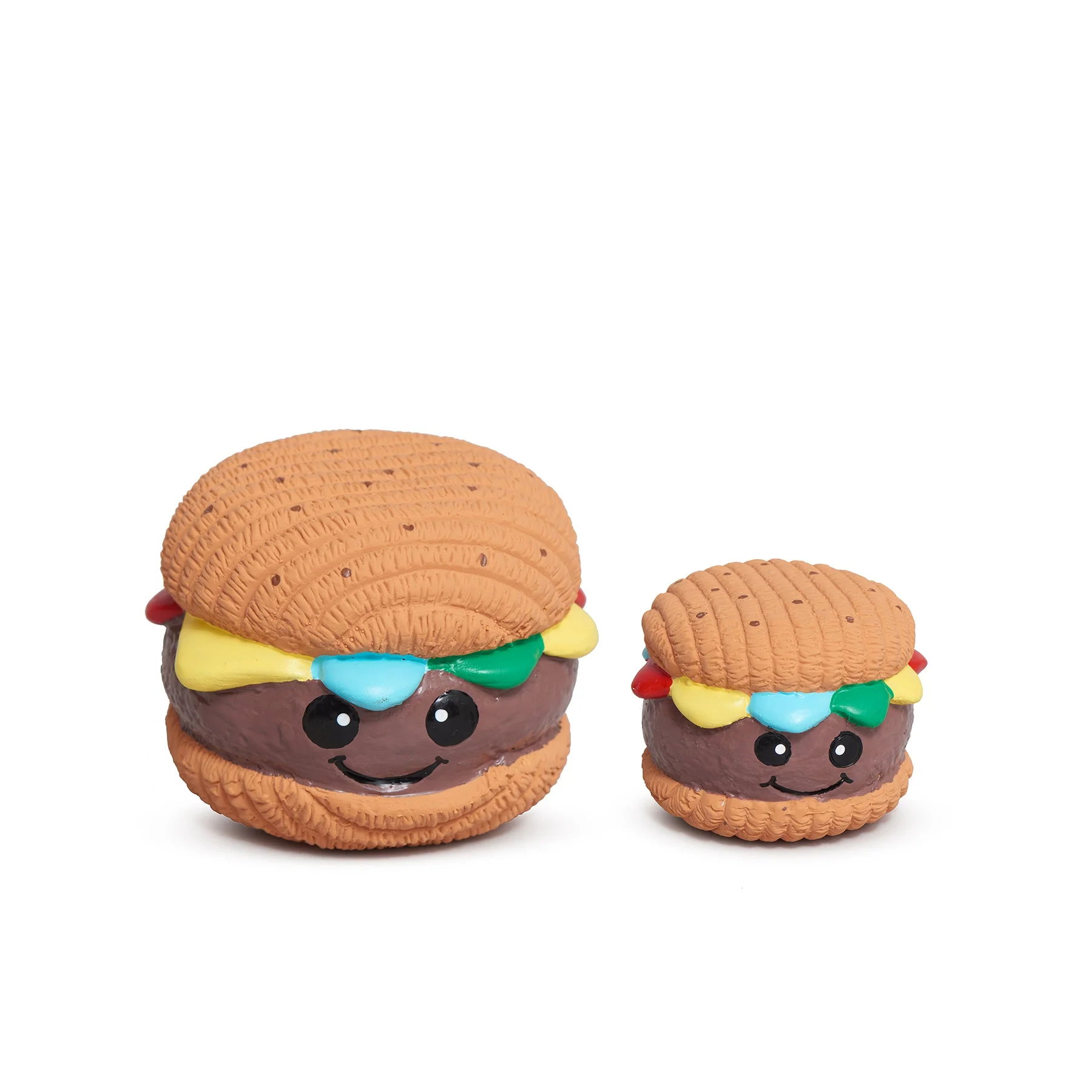 Versatile Big Buns Foodies Hamburger Ruff-Tex® Latex Ball Dog Toy Proven
