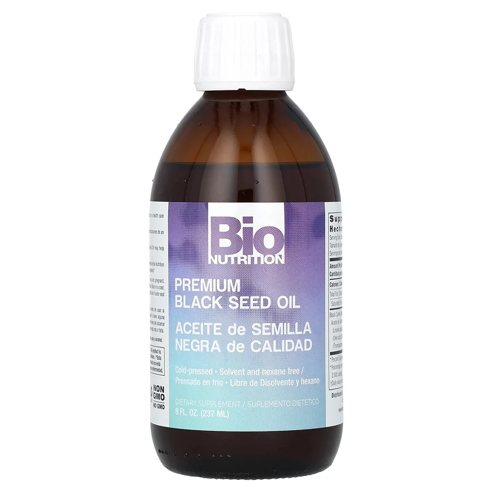 Classic Bio Nutrition Premium Black Seed Oil for Immune Digestive and Skin Health Support 8Oz 237ml Lightweight