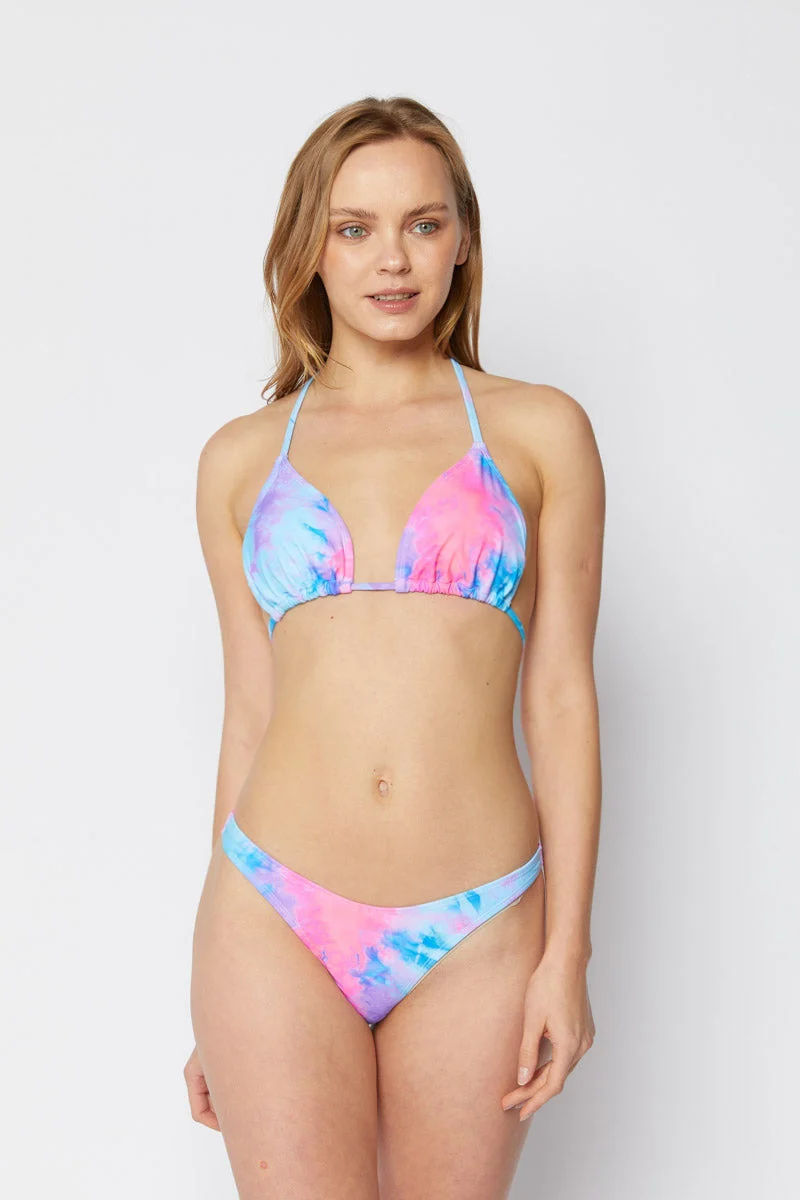 High-Grade Marina West Triangle Bikini with Mesh Skirt 3-Piece Set B2707 - Cruel Summer Solid
