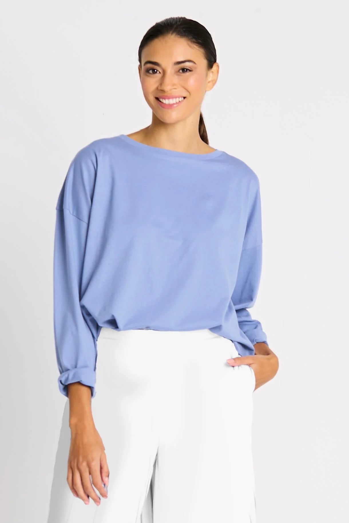 Artisan Pima Cotton Mini Luxury Boxy T-Shirt - Thistle Casual
