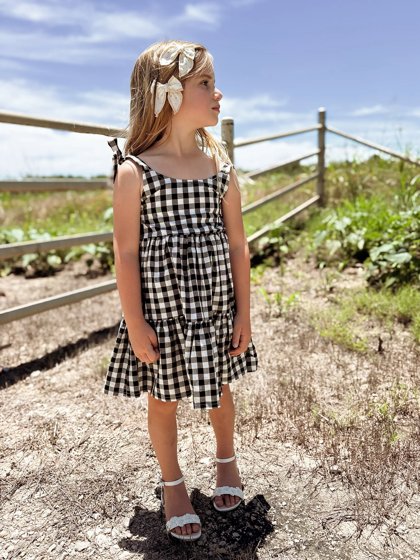 Versatile Mommy Me Plaid Girl Smocked Ruffle Dress Secure