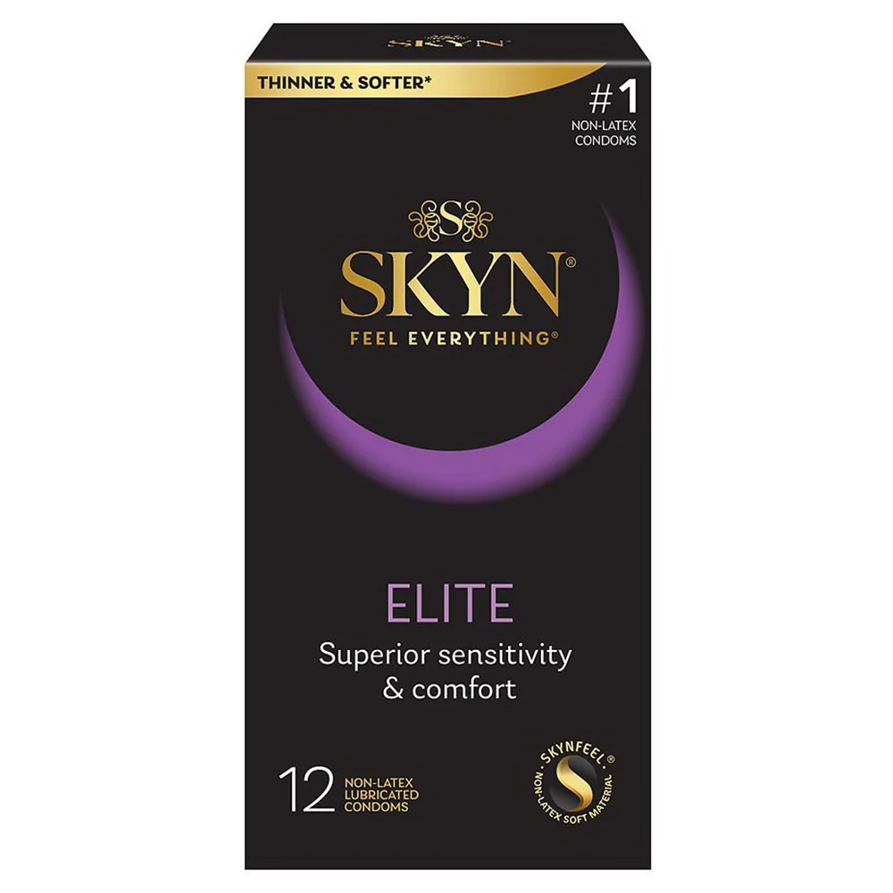 Reliable Skyn Elite Non Latex Lubricated Condoms 12 Ea Stylish