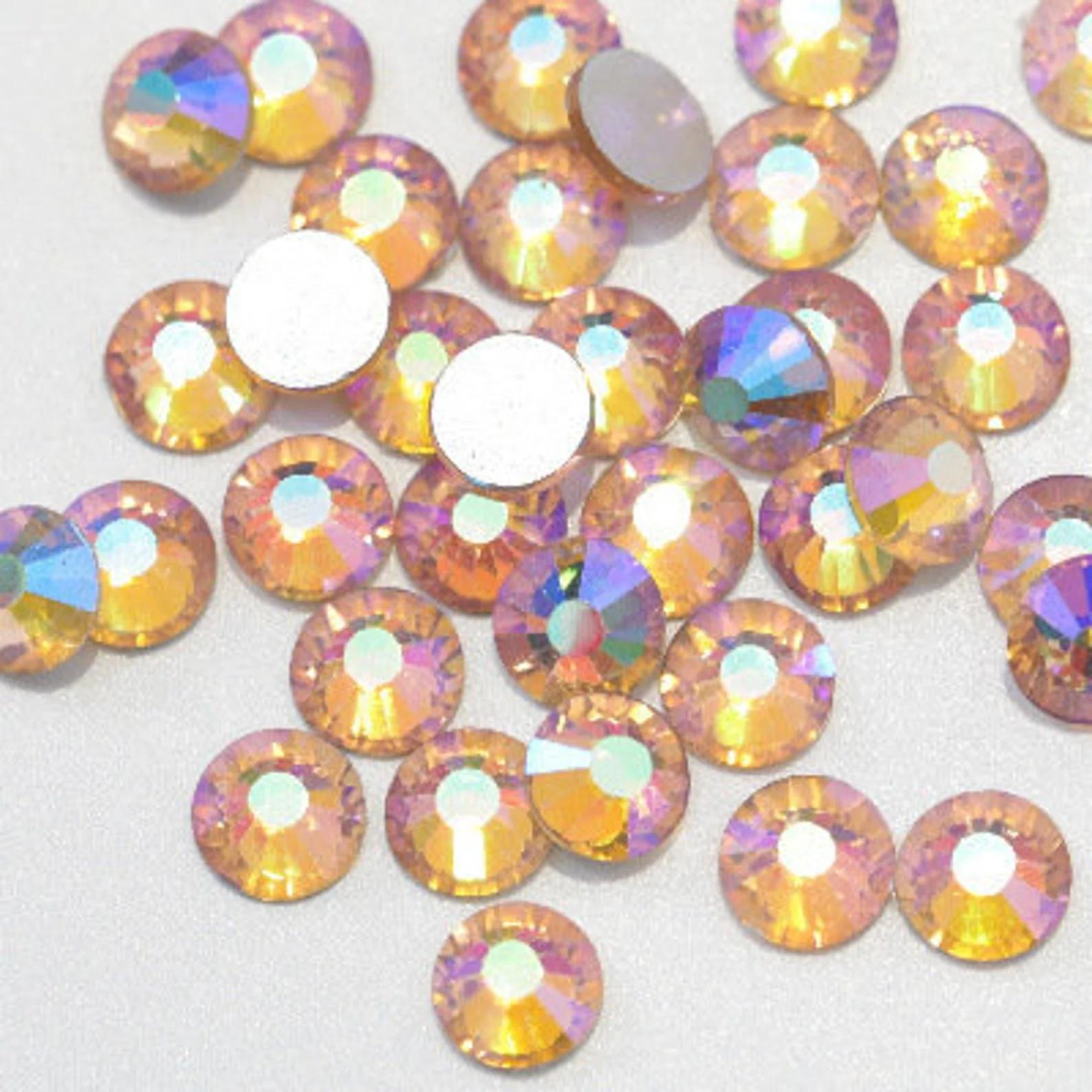 High-Grade Pave Pack of Crystals - Swaroki® Preciosa - Light Peach AB Healthy
