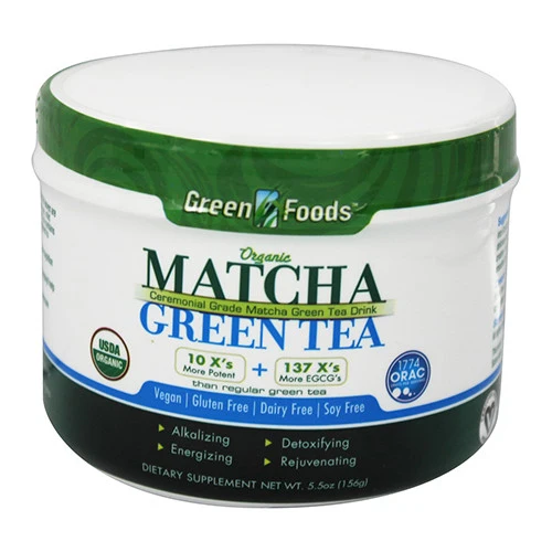 Trusted Green Foods Organic Matcha Green Tea Vegan Dairy - 5.5 Oz Fashionable