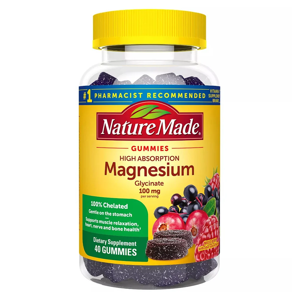 Casual Nature Made High Absorption Magnesium Glycinate Supplement Gummies 40 Ea Dependable
