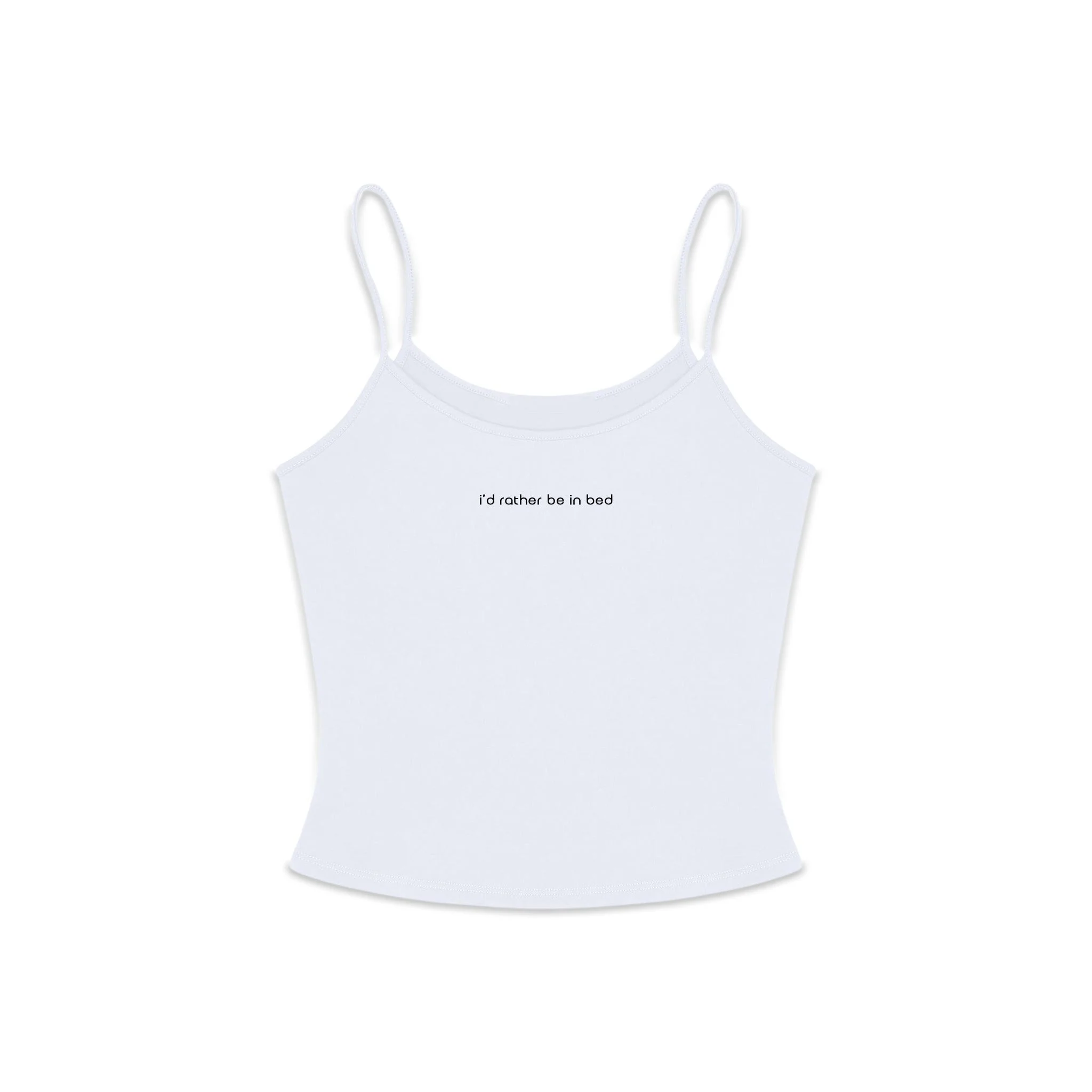 Fashionable Compliments Rather Be in Bed Women's Tank White Original Design