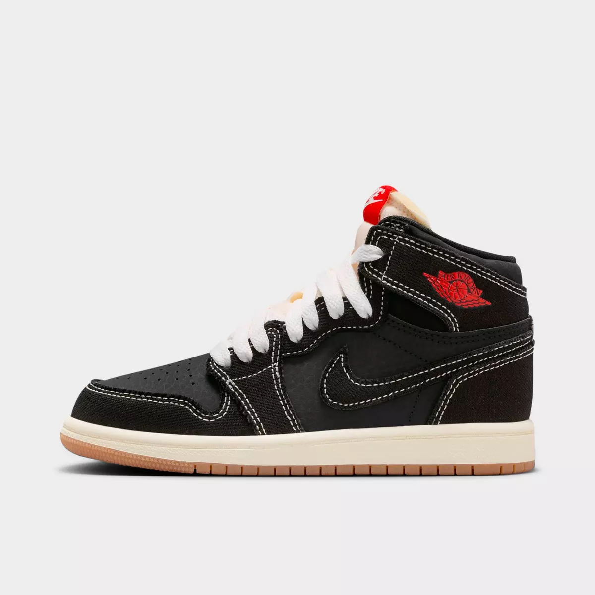 Casual Preschool Air Jordan 1 Retro High OG - Flight Club - Black Sail-Gum Med Brown Specialty