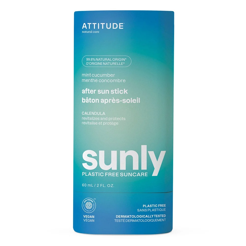 Authentic Attitude After Sun Stick 30 SPF Mint and Cucumber 2 Oz Smart
