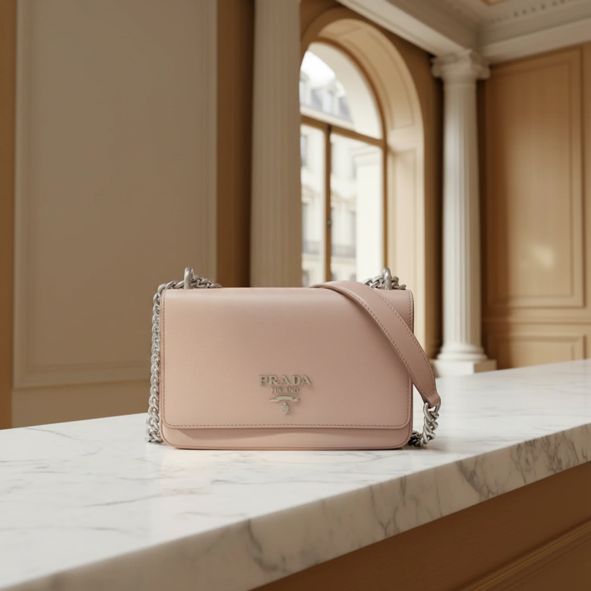 Advanced Prada Saffiano · Chain Shoulder Sustainable