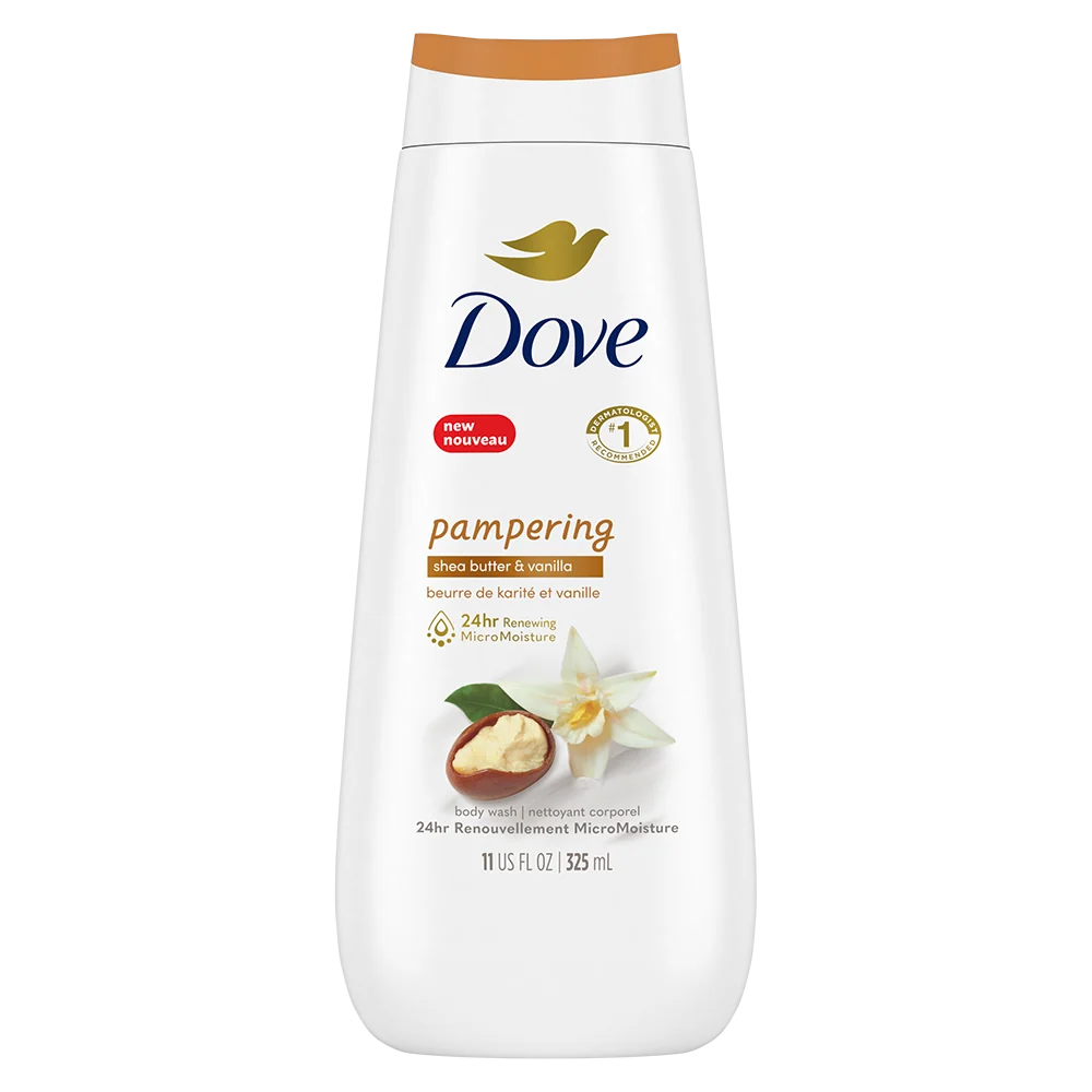 User-Friendly Dove Pampering Shea Butter and Vanilla Body Wash Moisturizing and Nourishing 11Oz 325ml Proven