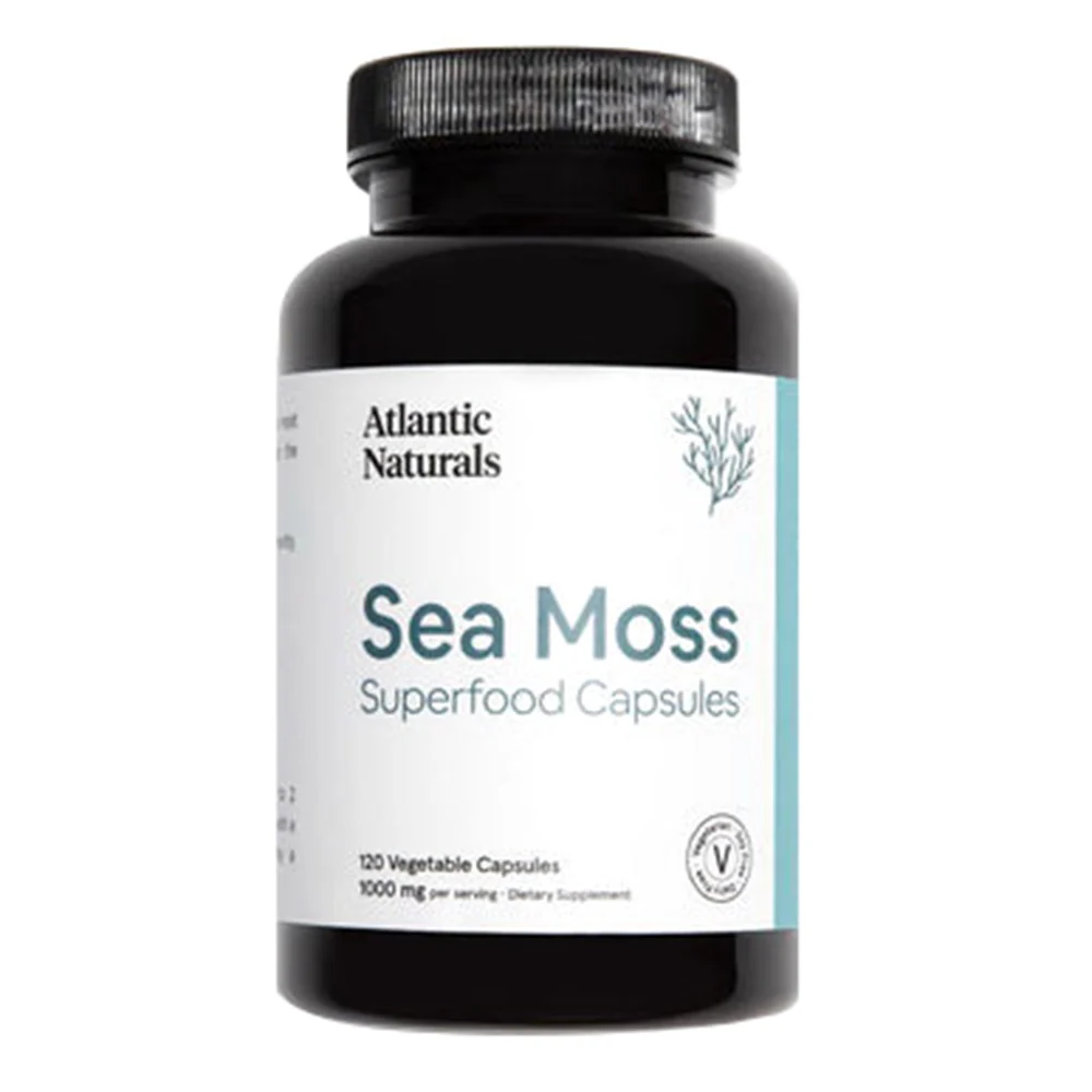 User-Friendly Atlantic Naturals Sea Moss Superfood Wellness Supplement for Men and Women Veg Capsules 120Ea Recyclable