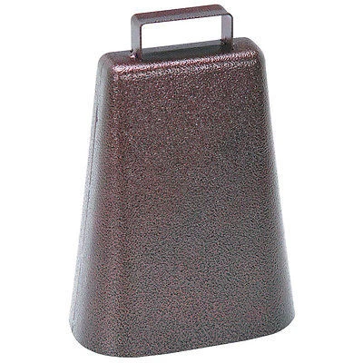 Functional Antique Style Cowbell w Hammered Copper Finish Fashionable